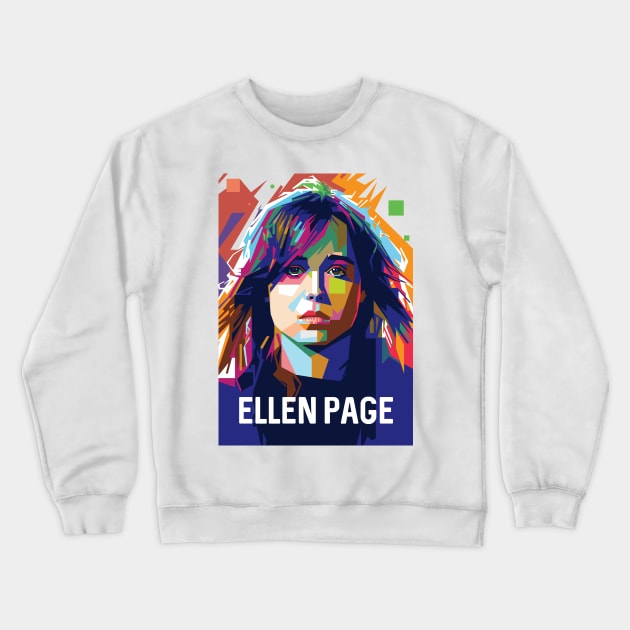 Ellen Pop Art Page Crewneck Sweatshirt by Laksana Ardie Store